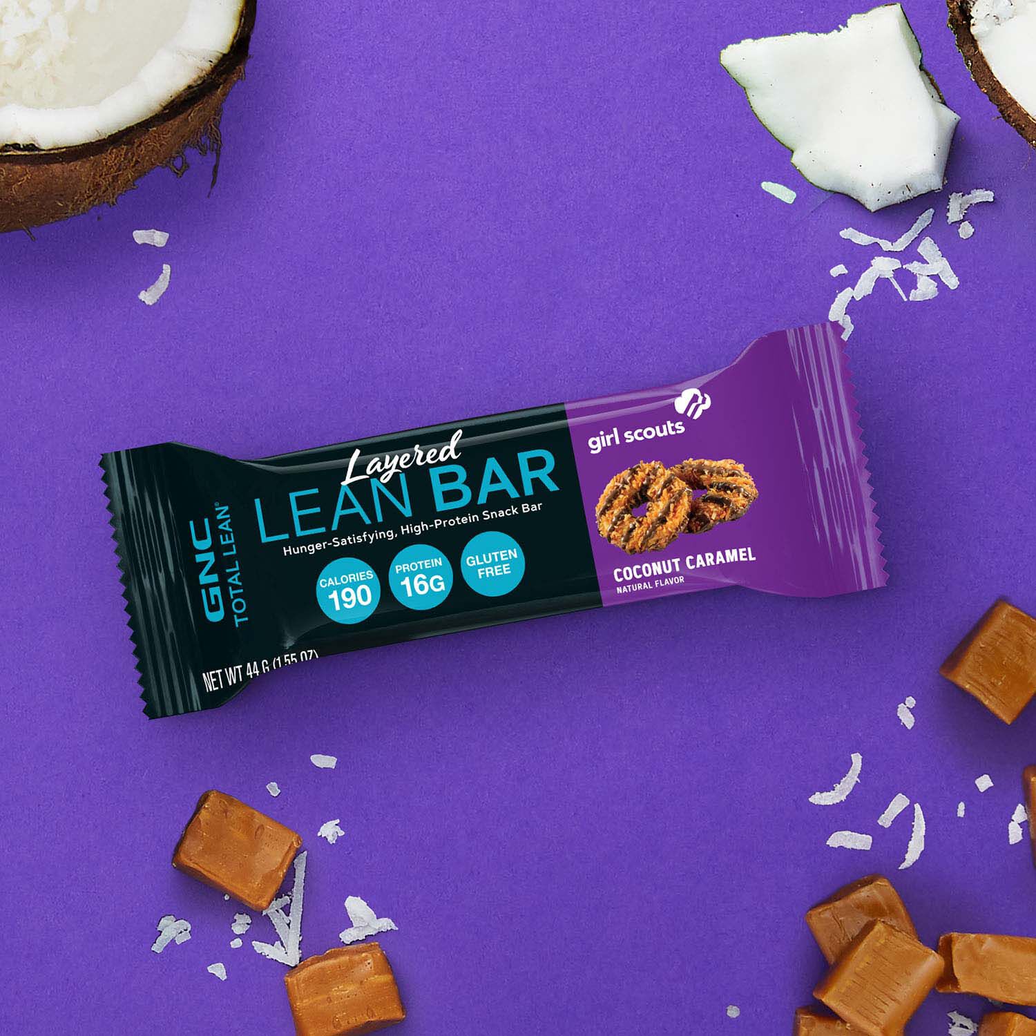 496900 GNC Total Lean® Enjoy hungersatisfying, Layered Lean Bars in